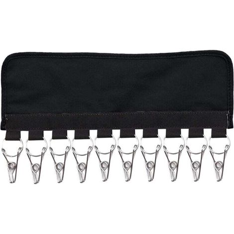 Porte Casquette, Organisateur Casquette, Organisateur Casquette Mural, Cintres pour Organisateur de Casquettes, Baseball Rack Stockage, pour Aux Chapeaux, Echarpes, 10 Clips (Noir)