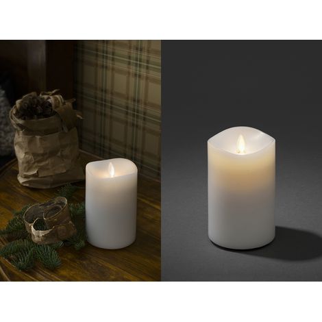 LED Duftkerze mit 6h Timer, flackernd, Ø 9cm, Höhe 13cm, Batteriebetrieb (1/5)
