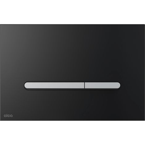 Alcadrain WC - Plaque de commande RAY-GL1204 en verre noir (1/3)