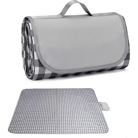 Couverture de pique-nique imperméable et pliable avec poignée de transport pour le camping (1/3)