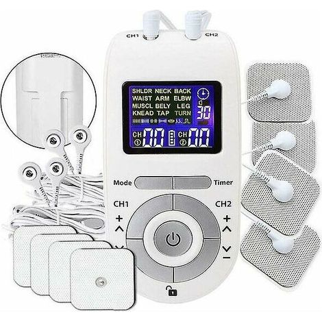 Instrument de thérapie physique Tens 12 modes sortie double canal AB numérique pour adulte masseur d'impulsions basse fréquence outil spécialisé (1/3)