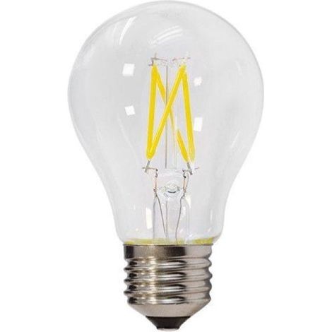 Ampoule LED E27 Dimmable 6W A60 Filament - Blanc Chaud 2300K - 3