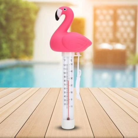 Schwimmendes Poolthermometer, Wasserthermometer mit Schnur für Whirlpools und Pools (1/4)