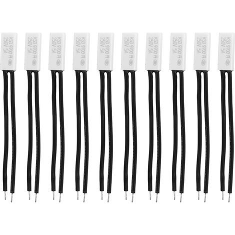 10 Stück KSD9700 Öffner-Thermoschalter, 70℃ Kunststoffsonde, Überhitzungsschutz (1/5)