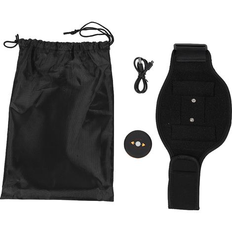 Ceinture fitness EMS orange pour massage musculaire, stimulateur d'entraînement des bras et mollets à domicile (1/5)