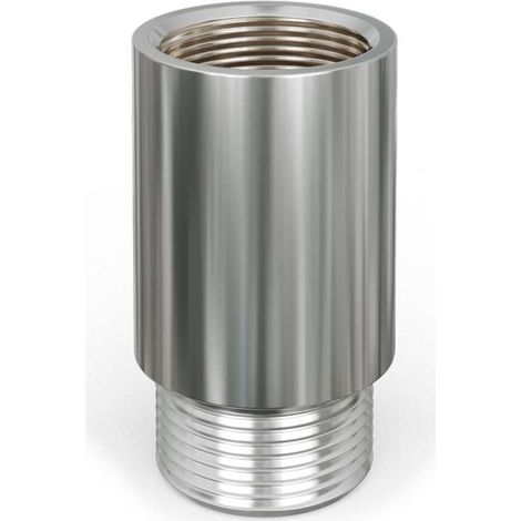 Radiator Valve Tail Extension 30mm 1/2" MxF - Chrome (1/2)