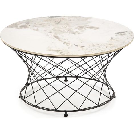Mesa de centro Houston 2020 , 42x0x0cm, Diámetro: 80, Piedra sinterizada, Redonda