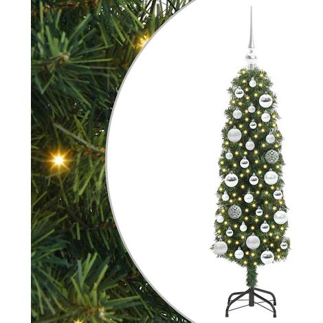 Árbol de Navidad artificial Verde 120 cm PVC, Acero y Plástico vidaXL
