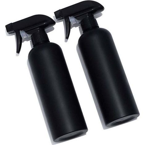 Juego de 4 botellas pulverizadoras vacías de 500 ml, de plástico, para plantas, limpieza, jardinería y cosmética - Crezuo