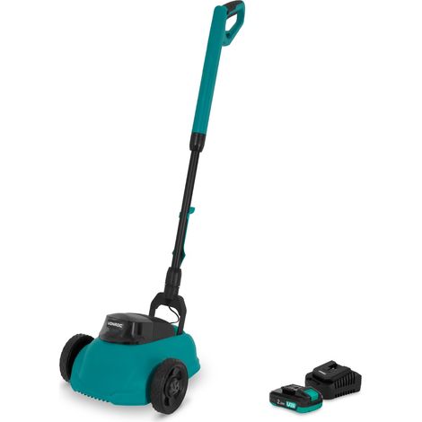 VONROC Mini tondeuse sans fil 20V 22 cm avec batterie 2Ah chargeur et mulching SLM510DC