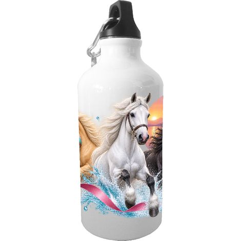 Gourde cheval 500 ml aluminium cadeau cavalière et cavalier (1/3)