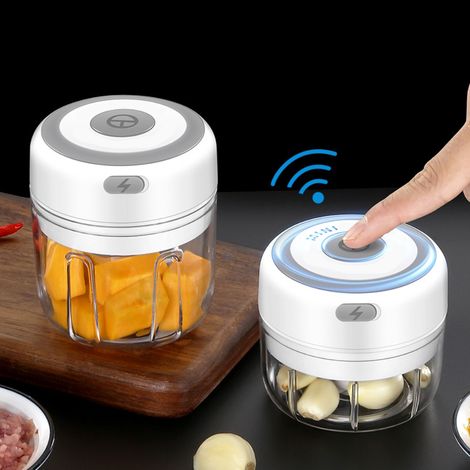 Hachoir à ail électrique sans fil mini broyeur pour légumes et viande (1/5)