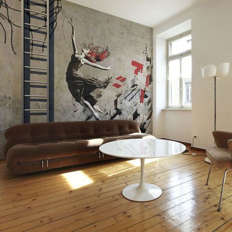 Papier Peint "Street Art : Danse Pleine de Sens" 154 x 200 cm (1/2)