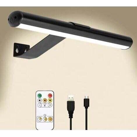 Applique murale sans fil avec détecteur de mouvement, applique murale LED sans fil avec télécommande, lumière rechargeable par USB, éclairage d'image magnétique, salle de bain, intérieur, chambre à co (1/5)