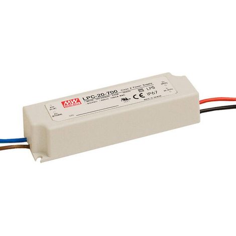 Mean Well LPC-20-700 Driver per LED Corrente costante 21 W 0.7 A 9 - 30 V/DC non dimmerabile, Protezione sovraccarico 1