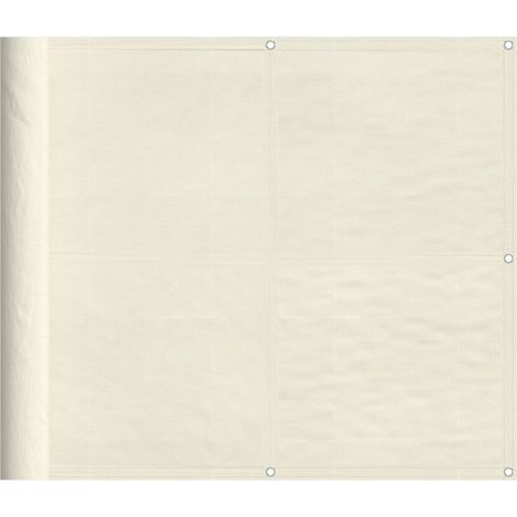 Écran de balcon crème 90x700 cm 100% polyester oxford vidaXL