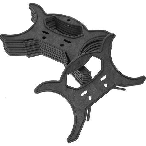 Lot de 8 supports de rangement pour lampes, organisateurs de câbles et gestionnaires de câbles.-20.00X12.00X0.50CM-Black (1/3)