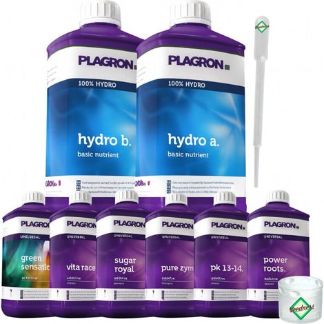 Plagron 8-Teiliges Dünger Set Hydro XL – Hydroponik Komplett-Set Nährstoffe (1/5)