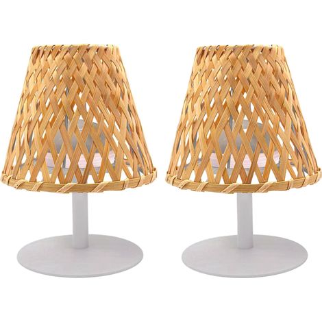 Set Mit 2 Kabellosen Tischlampen IBIZA h26cm