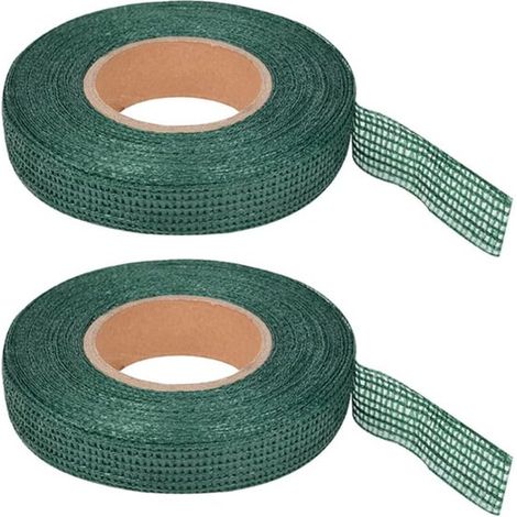 Confezione da 2 fascette per piante, corde di supporto per giardinaggio, cavi di fissaggio 3 cm x 50 m, colore verde. (1/5)