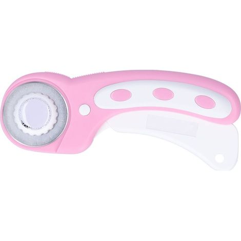 45-mm-Rollschneider-Set in Rosa, DIY-Lederschneider zum Nähen und Patchworken, Pressgriff-Werkzeug für DIY-Quilts (1/5)
