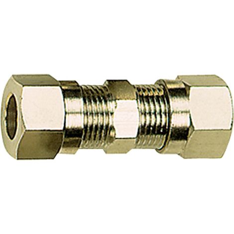 Riegler Gerade Verschraubung, Rohr-Außen-Ø 10 mm, SW 17, SW1 19, MS vern. (1/3)