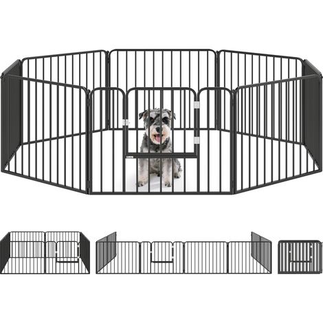 60cm 8 Panels Heavy Duty Dog Pen, Pet Playpen for Indoors, Outdoors, Small Dogs