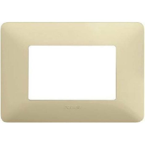 Placa Bticino Matix 3 módulos color cuerda AM4803BCD