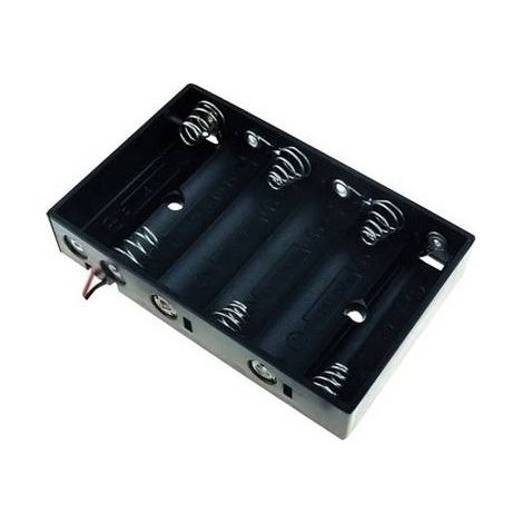 TRU COMPONENTS BH-364A Support de pile 6x LR6 (AA) raccordement par fils X671211 (1/2)