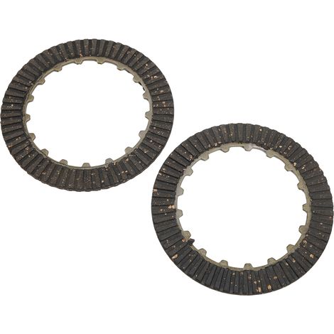 Plaquettes d'embrayage moto (lot de 2) compatibles JH 70/90/100/110/125CC moteur 1P47FMC, remplacement friction, kit disques d'embrayage haute résistance. (1/5)