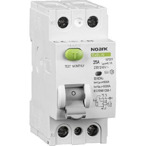 2P 40A 30mA Ex9L-N Noark 108315 Differenzialschutzschalter (1/2)