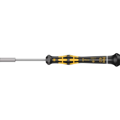 Tournevis ESD à douille, 4.0 x 60 mm, Noir/jaune (1/5)