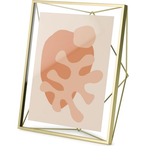 Cadre Photo support mural, 20x25 cm, Laiton (1/5)