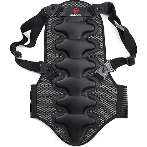 Protège-dos moto amovible coussin épais EVA protection dos pour motocyclisme montagne-L