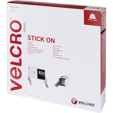 Velcro VEL-EC60354 bande auto-agrippante blanche 20 mm x 25 m (1/5)