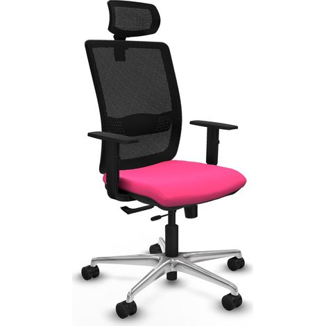 Sedia piqueras y crespo Haches rosa similpelle ergonomica (1/2)
