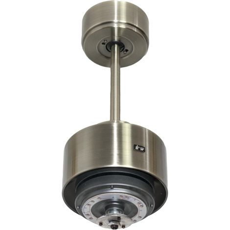 Tenerife Ring - Super destratificateur et ventilateur DC 132 cm Gris basalte pales bois blanc sans Lumière 25 à 35 m² (1/5)