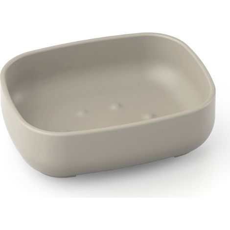 Porta sapone da appoggio tortora piattino mod. Pod