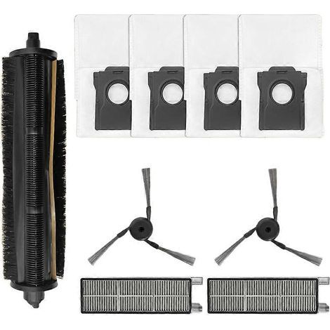 Filtre pour aspirateur brosse pour aspirateur Filtre de brosse pour aspirateur filtre de Accessoires MOVA Z50 Ultra Robot Aspirateur Main Roller Side Brosse HEPA Filtre Sac à poussière Serpillière Clo (1/5)