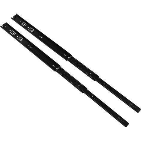 Lot de 10 paires de glissières de tiroir à 3 sections, extension, rail de guidage grande capacité de charge pour bureau à domicile, 45,7 cm (18 po). (1/5)