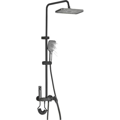 Ensemble de douche mitigeur thermostatique intelli Ensemble de douche numérique Piano gris robinets de douche de salle de bain en laiton Intelligent robinet cascade chaude et froide système de douche (1/5)