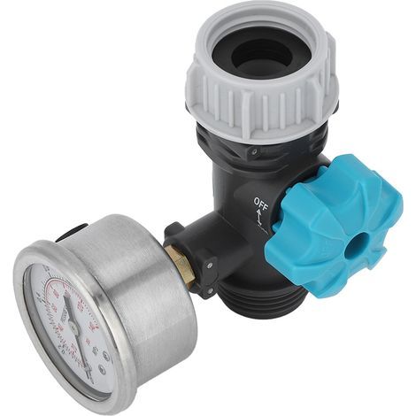 Valve de régulateur de pression d'eau réglable G3/4 pouces, avec manomètre, contrôleur d'irrigation de jardin et de serre (1/5)