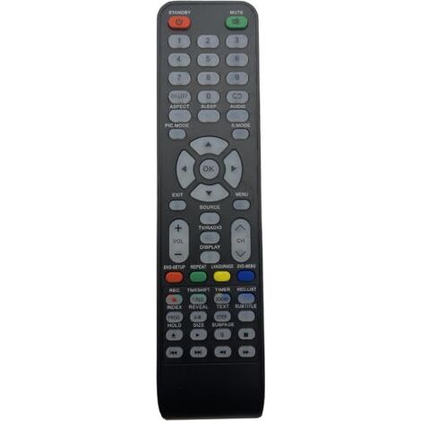 1 Télécommande Infrarouge ABS Compatible Schneider LD32-SCA05HB LD40-SCN06FHB LED43-SCP200K Sans Programmation Salon
