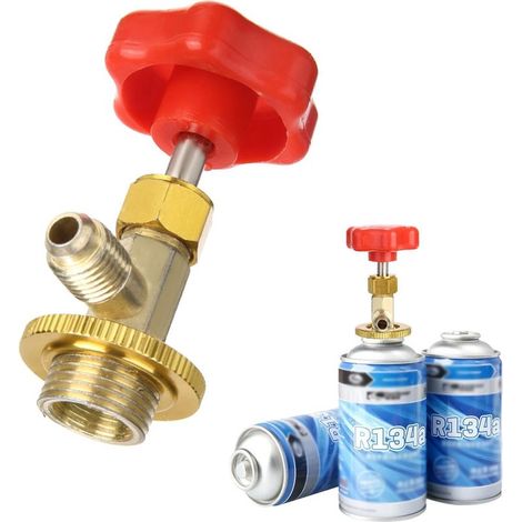 Valve d'accès — Ouvre-boîte pour fluide frigorigène — Valve de recharge de climatisation automobile — Robinet de prise pour boîte de fluide frigorigène (1/5)