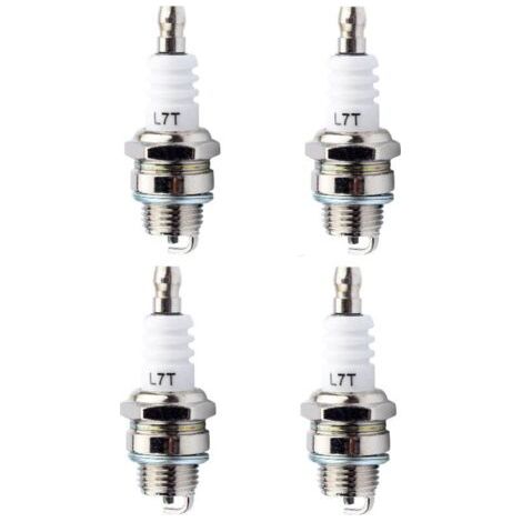Set di 4 candele di ricambio universali L7T, candele di ricambio L7T per motoseghe, tosaerba e motori a 2 tempi.
