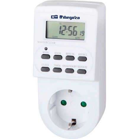 Programador de Enchufe Orbegozo PG 20 /Potencia Máxima 3600W (1/2)