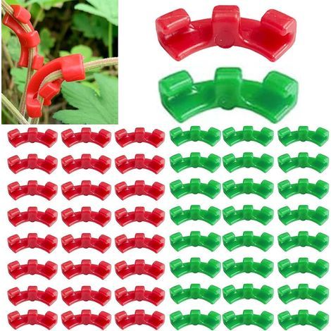 Paquete de 100 clips de soporte para plantas (1/5)