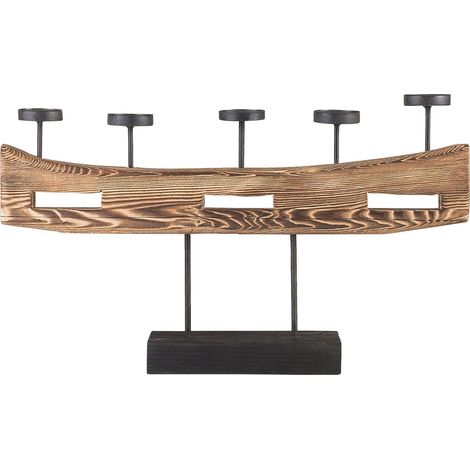 Kerzenständer GUATEMALA Kiefernholz 36 cm Braun (1/5)