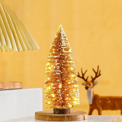 Albero di Natale Led da tavolo 40cm Led Bianco caldo 3000K a batteria Wisdom