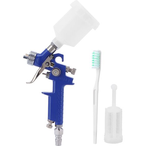 Pistolet à peinture HVLP 0,8 mm avec buse supérieure pour la peinture de meubles, aérographe avec filetage mâle G1/4 (1/5)